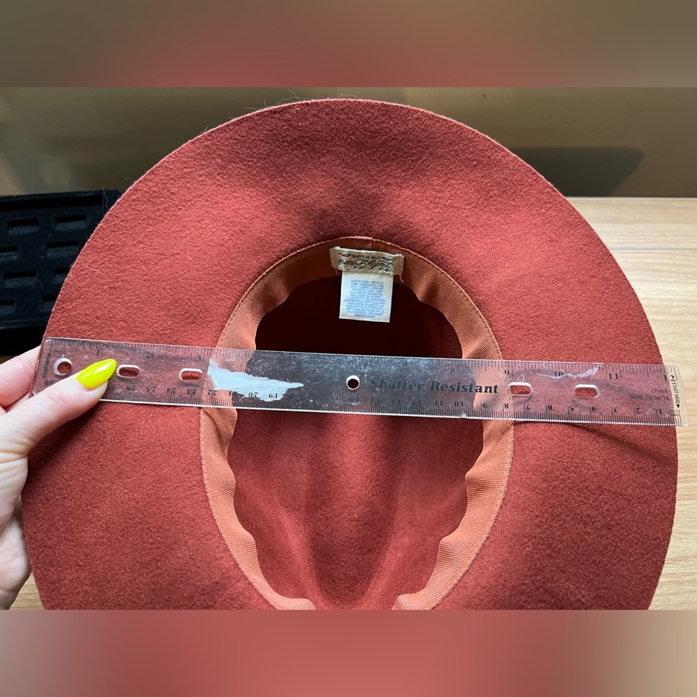 Lucky Brand Wool Felt Wide-Brim Hat - Rust Color - Picture 11 of 16